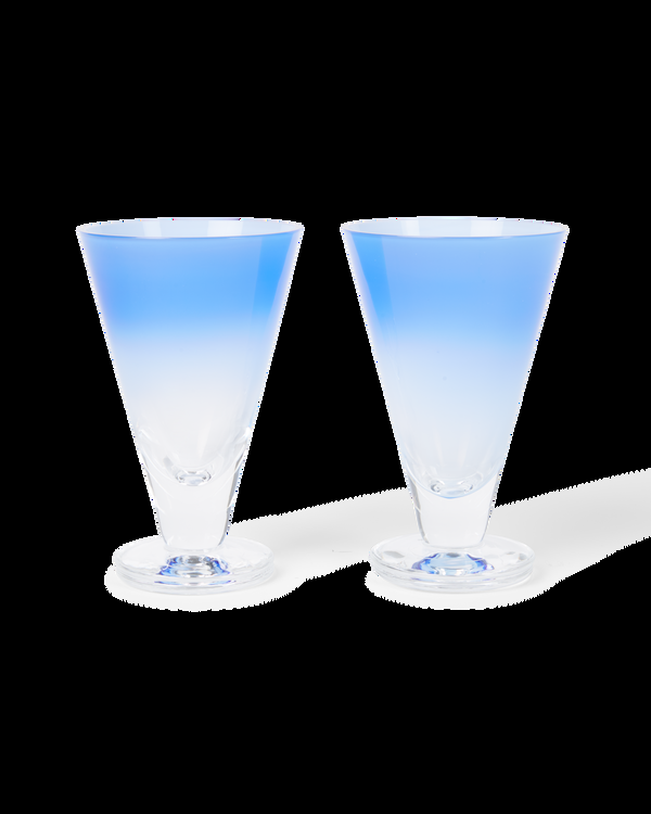emporio sirenuse Large Gradient Stemmed Glass Set of 2