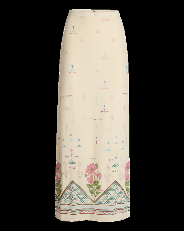 Emporio Sirenuse Laurelle Skirt In Indian Rose Print
