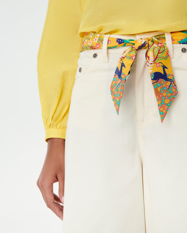 Emporio Sirenuse Long Twilly Scarf In Louis Barthélemy Print