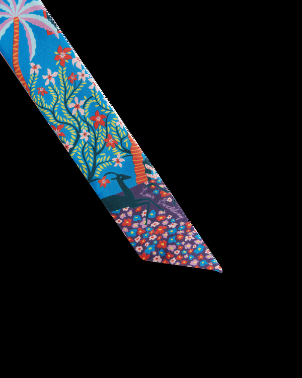 Emporio Sirenuse Long Twilly Scarf In Louis Barthélemy Print