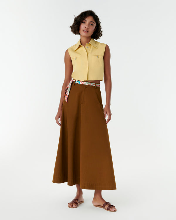 Emporio Sirenuse Long Twilly Scarf In Louis Barthélemy Print