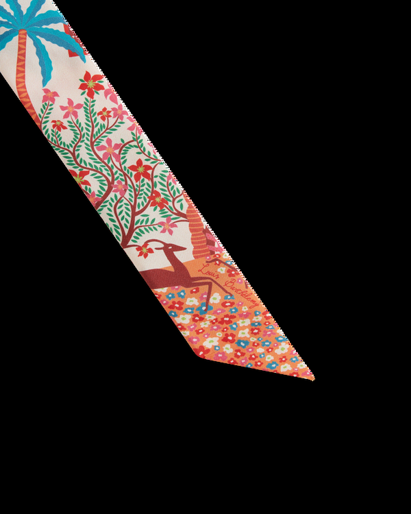 Emporio Sirenuse Long Twilly Scarf In Louis Barthélemy Print