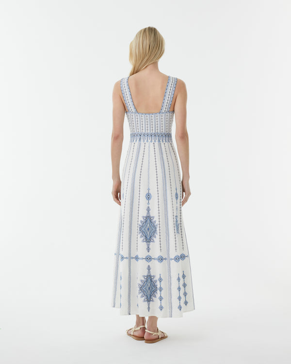 Emporio Sirenuse Nellie Dress With Astragal Embroidery