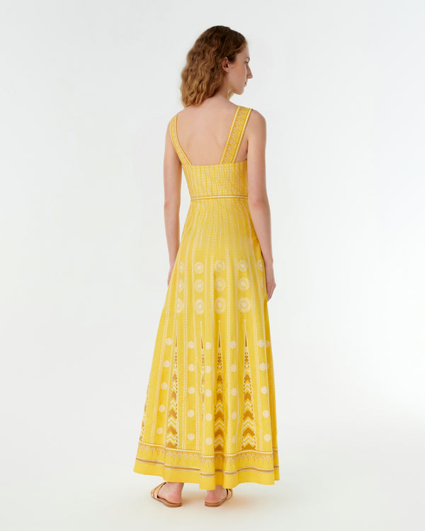 Emporio Sirenuse Nellie Dress With Backgammon Embroidery