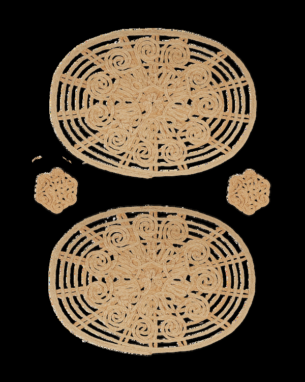 emporio sirenuse Oval Placemats and Coasters - Set of 2
