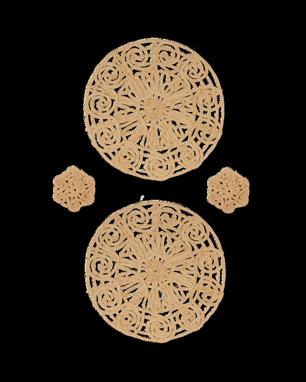 emporio sirenuse Round Placemats and Coasters - Set of 2