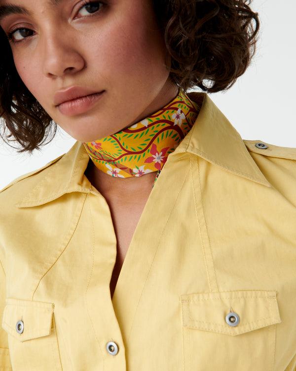 emporio sirenuse Short Twilly Scarf in Louis Barthélemy Print