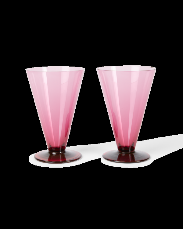emporio sirenuse Small Coloured Stemmed Glass Set of 2
