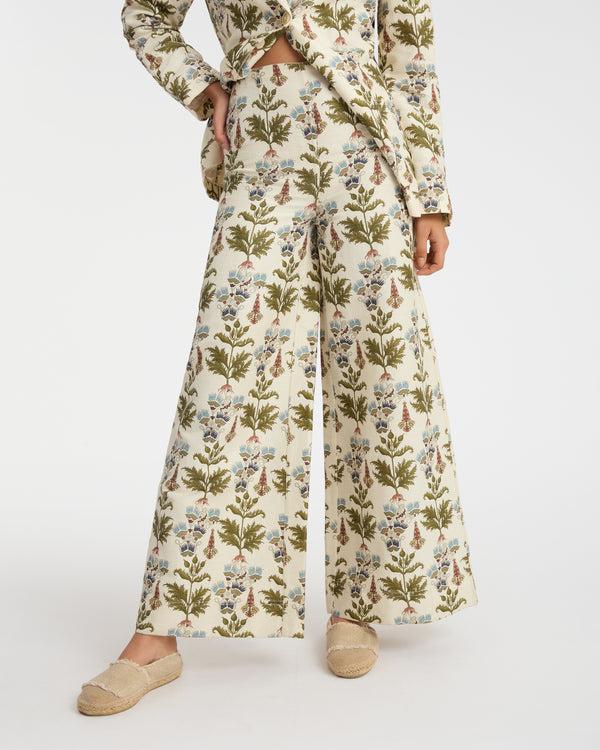 emporio sirenuse Stephan Trousers in Persian Botanic Print