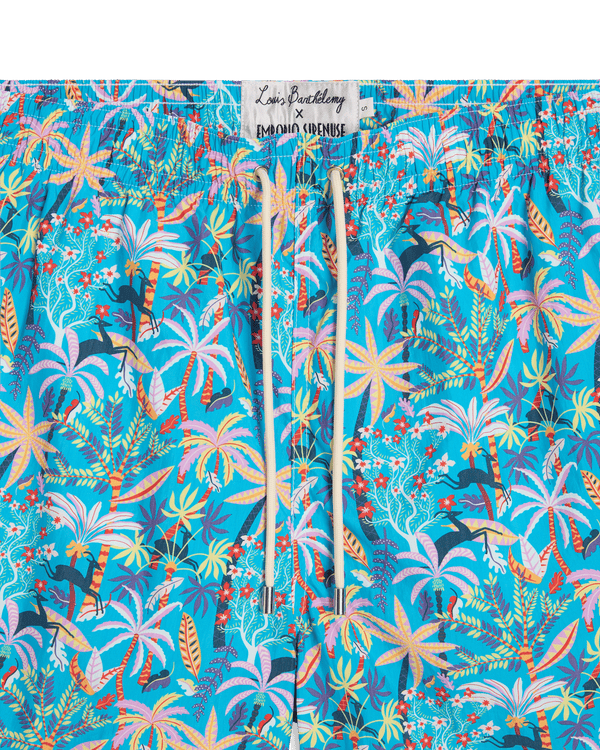 Emporio Sirenuse Swim Trunks In Louis Barthélemy Print