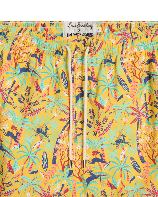Emporio Sirenuse Swim Trunks In Louis Barthélemy Print