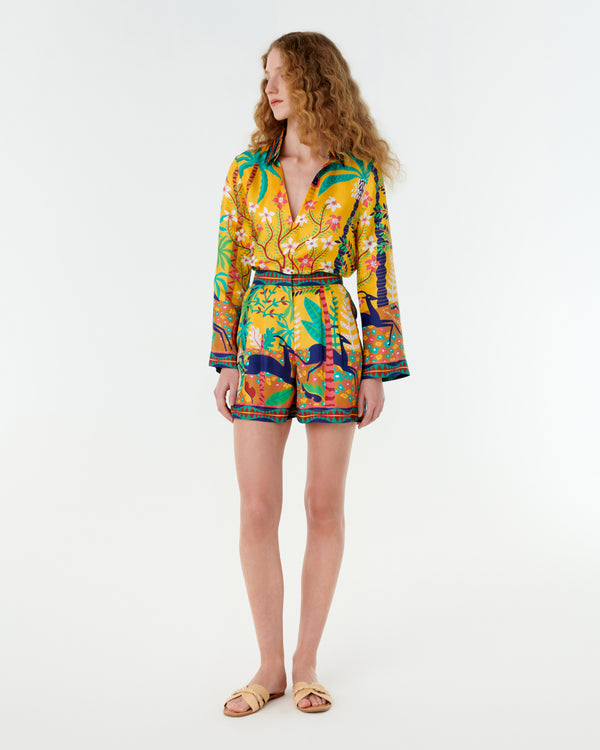 emporio sirenuse Tamu Shorts in Louis Barthélemy Print