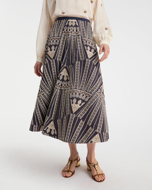 emporio sirenuse Tasha Skirt with Calliope Embroidery