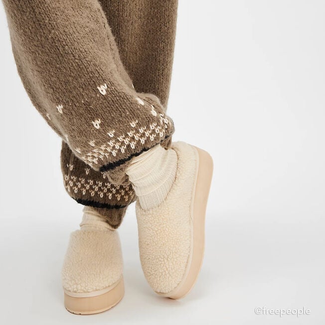 Emu Australia Joy Curly Flatform NATURAL