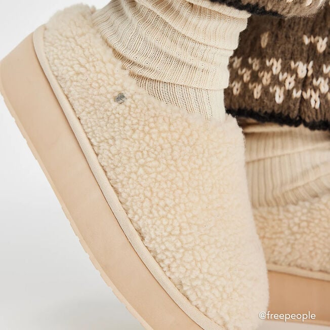 Emu Australia Joy Curly Flatform NATURAL