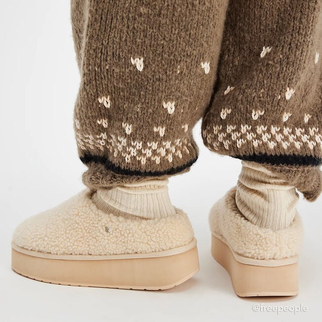 Emu Australia Joy Curly Flatform NATURAL