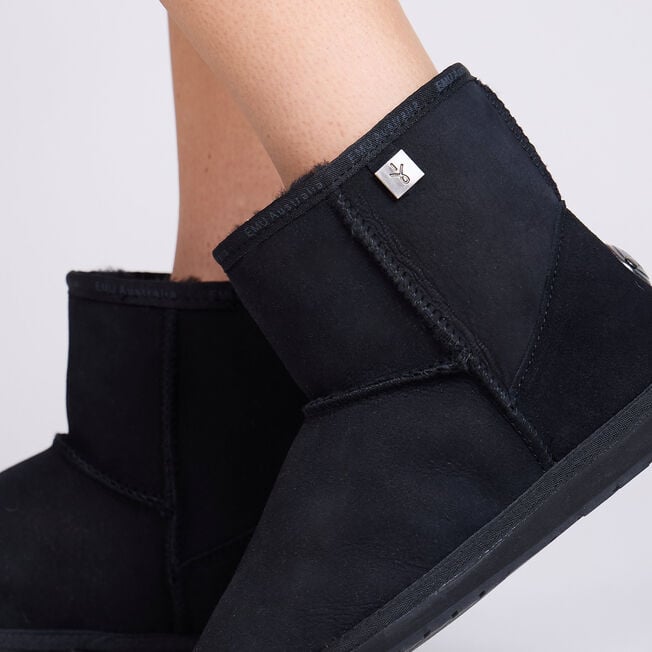 Emu Australia Platinum Stinger Slim Mini BLACK