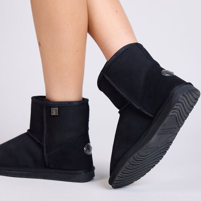 Emu Australia Platinum Stinger Slim Mini BLACK