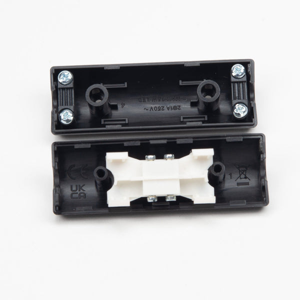 Enamel Shades Black Inline Cylinder Switch (with Earth)