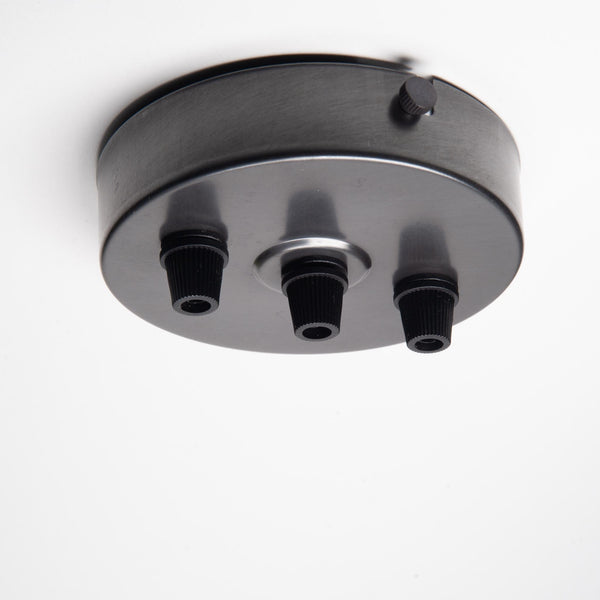 Enamel Shades Bronze 100mm Ceiling Rose - Inline 3 Outlet