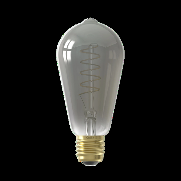 Enamel Shades Calex Titanium Spiral Pear Dimmable LED Flex Filament Bulb E27 4W ST64
