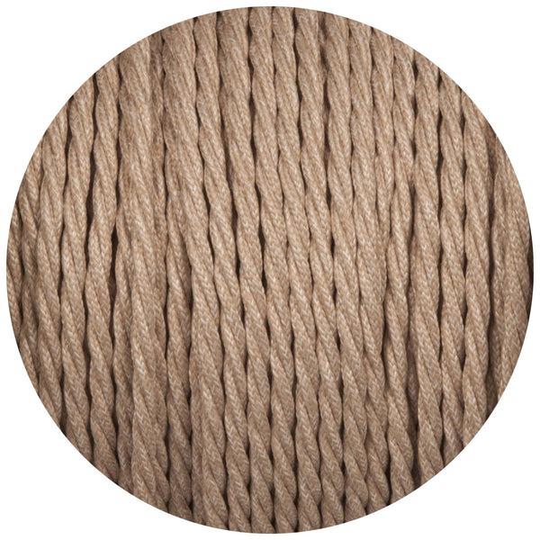 Enamel Shades Canvas Linen Twisted Fabric Braided Cable