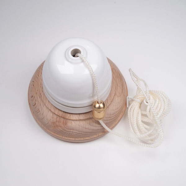 Enamel Shades Ceramic Small Dome Ceiling Pull Switch