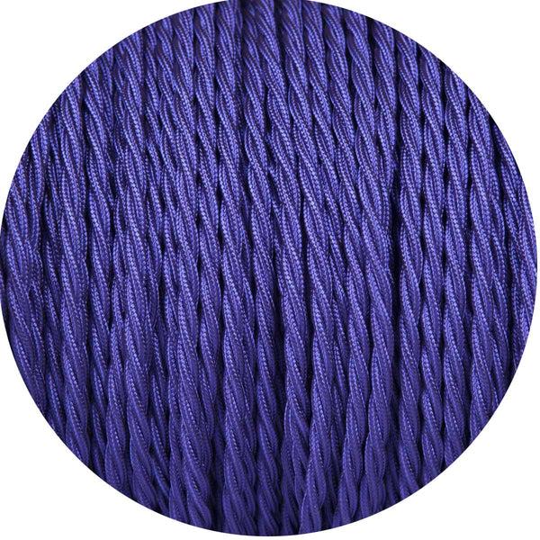 Enamel Shades Deep Purple Twisted Fabric Braided Cable