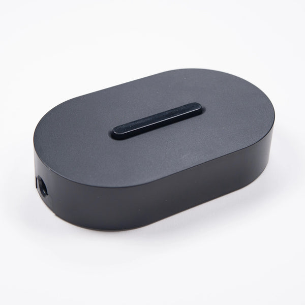 Enamel Shades Designer Black Inline Electronic Floor Dimmer Switch for Two Core Flex