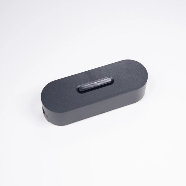 Enamel Shades Designer Black Inline Electronic Push Dimmer Switch for Two Core Flex