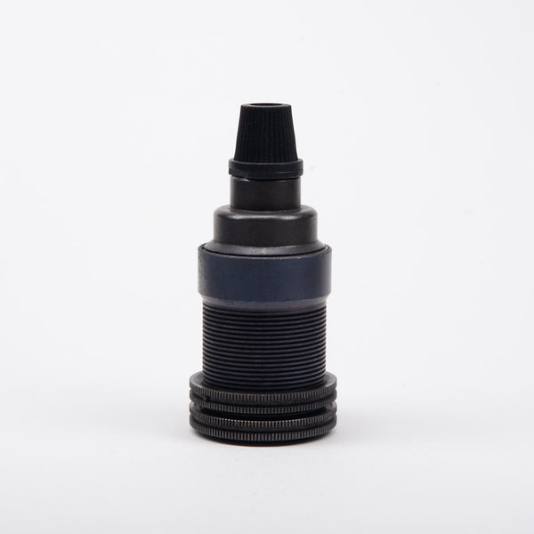 Enamel Shades E14 Solid Brass Lampholder with grip - Bronze Black Brass