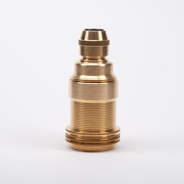 Enamel Shades E14 Solid Brass Lampholder with Integral grip - Brass
