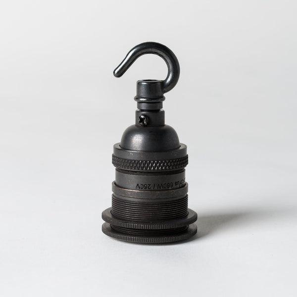 Enamel Shades E26 UL Lampholder with hook (USA ONLY) - Bronze