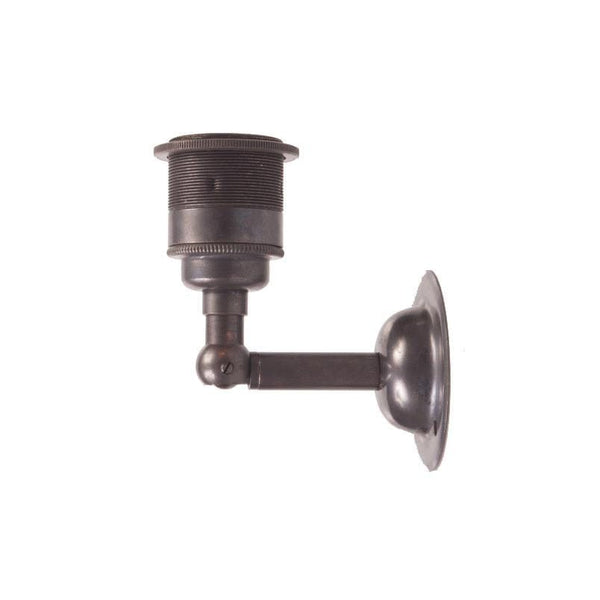 Enamel Shades E27 Adjustable Period Wall Light - Bronze