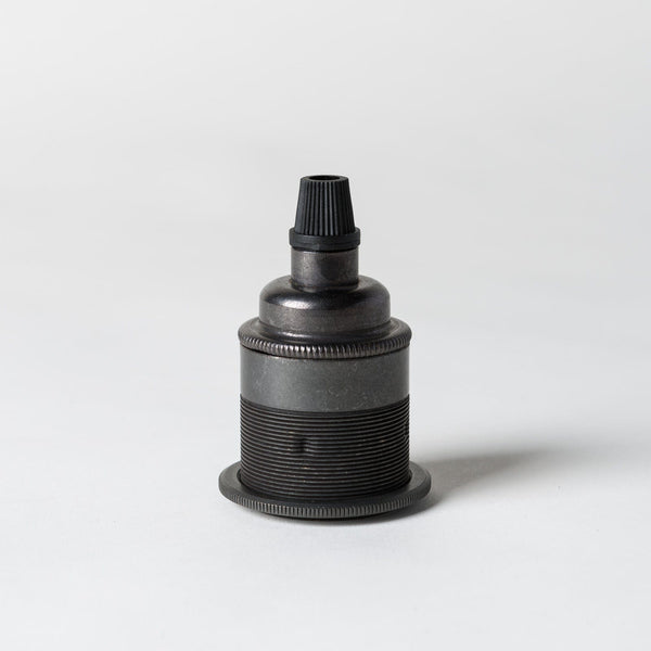 Enamel Shades E27 Period Lampholder with grip - Bronze