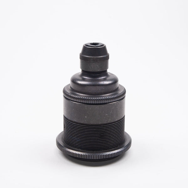 Enamel Shades E27 Period Lampholder with Integral Cord Grip - Bronze Black Brass