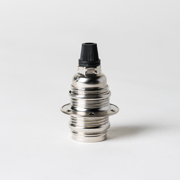 Enamel Shades E14 Lampholder with grip - Nickel