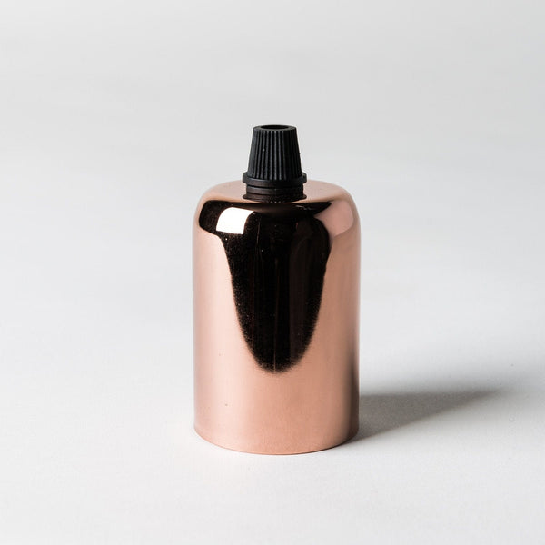 Enamel Shades E27 Drop Cap Lampholder - Copper