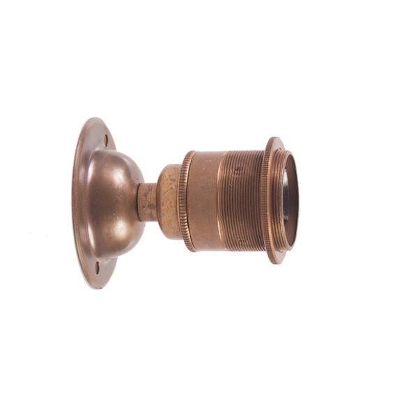 Enamel Shades E27 Fixed Period Wall Light - Brass