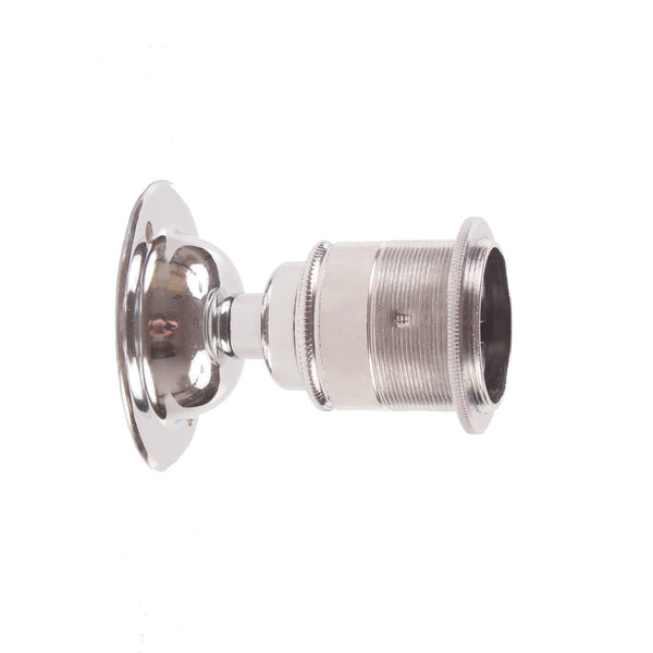 Enamel Shades E27 Fixed Period Wall Light - Nickel