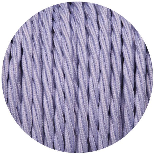Enamel Shades Light Purple Twisted Fabric Cable