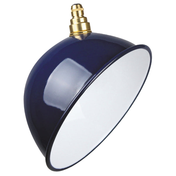 Enamel Shades VINTLUX 'JAUNTY' STEEL SHADE - NAVY BLUE