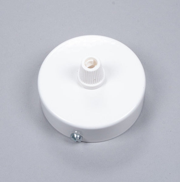 Enamel Shades White Steel Ceiling Rose 60mm