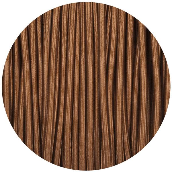 Enamel Shades Havanna Gold Round Fabric Braided Cable