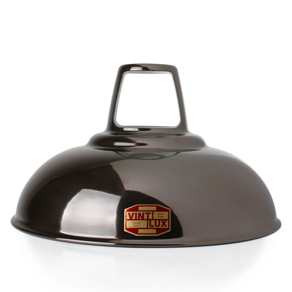 Enamel Shades LARGE VINTLUX '1933' SHADE ALL COLOURS - SHADE ONLY - ANTIQUE PEWTER