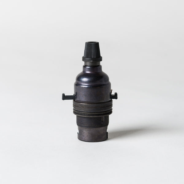 Enamel Shades Switched Bayonet Period Lampholder with grip - Bronze