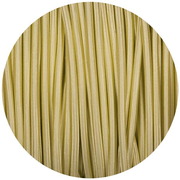 Enamel Shades Tisane Light Green Round Fabric Braided Cable