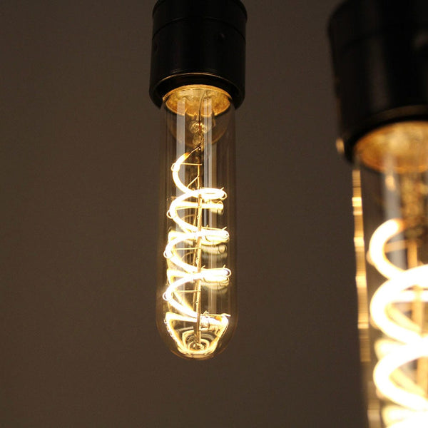 Enamel Shades Vintlux E27 4W T30 265lm 2200K Karu 130mm Gold Tube Dimmable LED Bulb