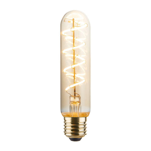 Enamel Shades Vintlux E27 4W T30 265lm 2200K Karu 130mm Gold Tube Dimmable LED Bulb