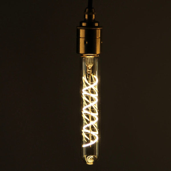 Enamel Shades Vintlux E27 4W T30 265lm 2200K Karu 185mm Tube Gold Dimmable LED Bulb